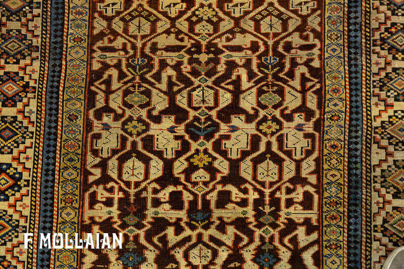 All-over Antique Caucasian Konakend Rug n °: 98466135